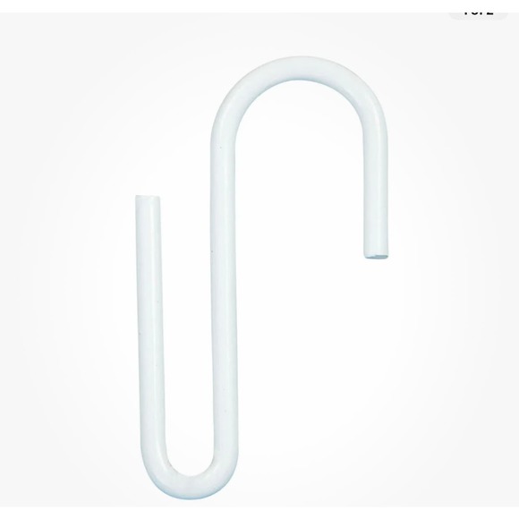 White Display S Hook for Metal Grid Stand-Pack of 10 - Picture 6 of 7